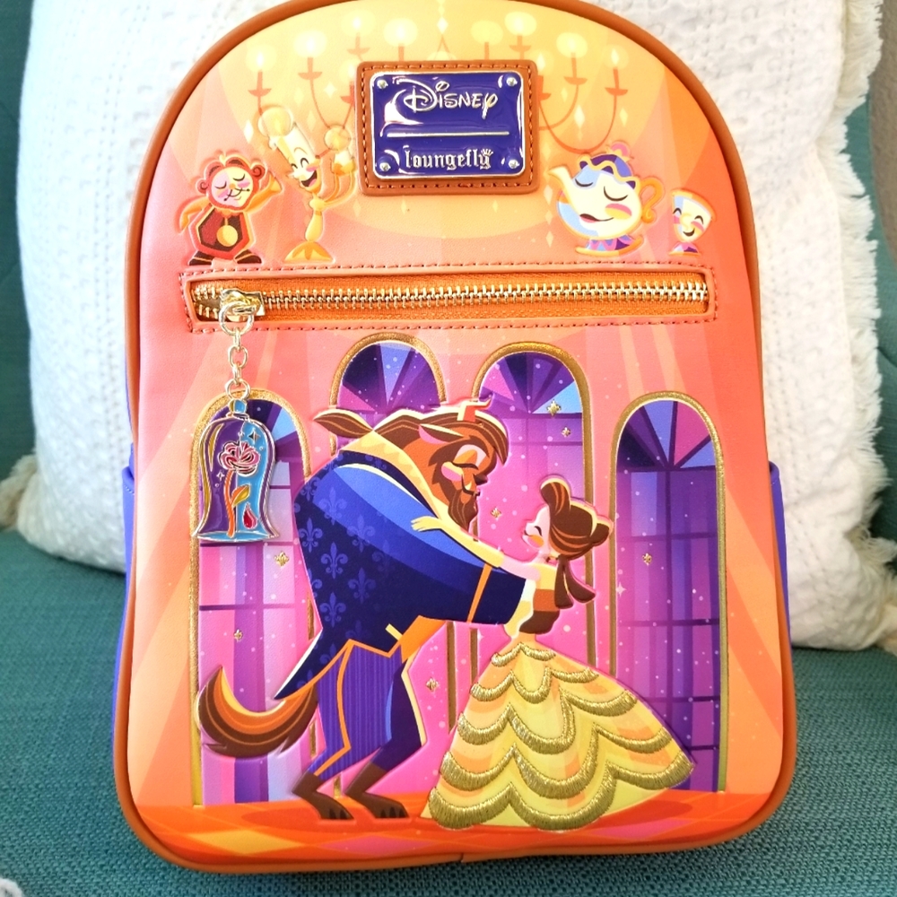 Loungefly Disney Beauty and the Beast Chibi Mini Backpack